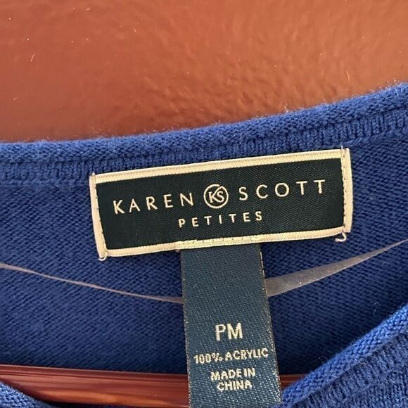 Karen Scott Women’s Long Sleeve Sweater - Petite Medium - Picture 3 of 6